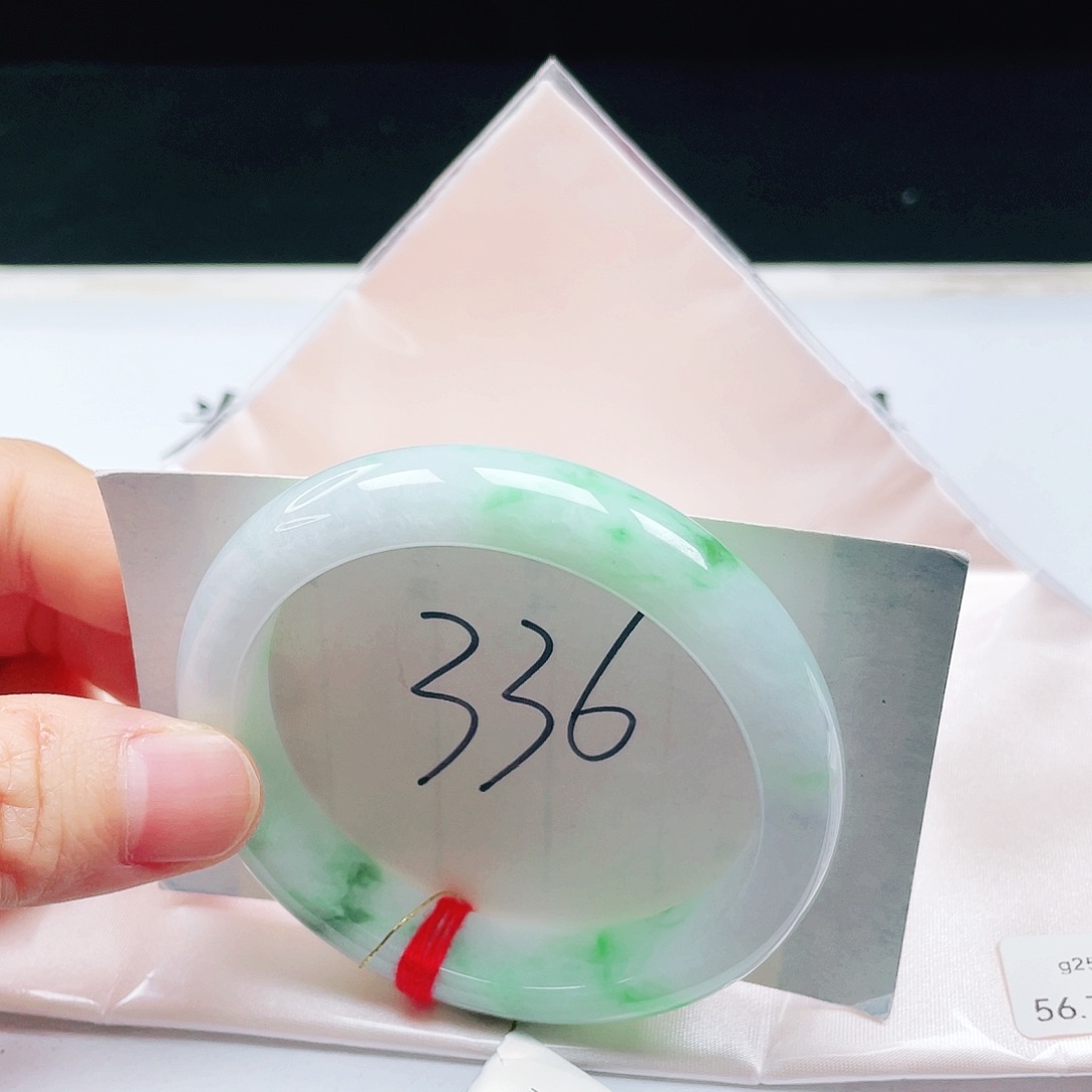 翡翠未镶嵌手镯56➕圈口