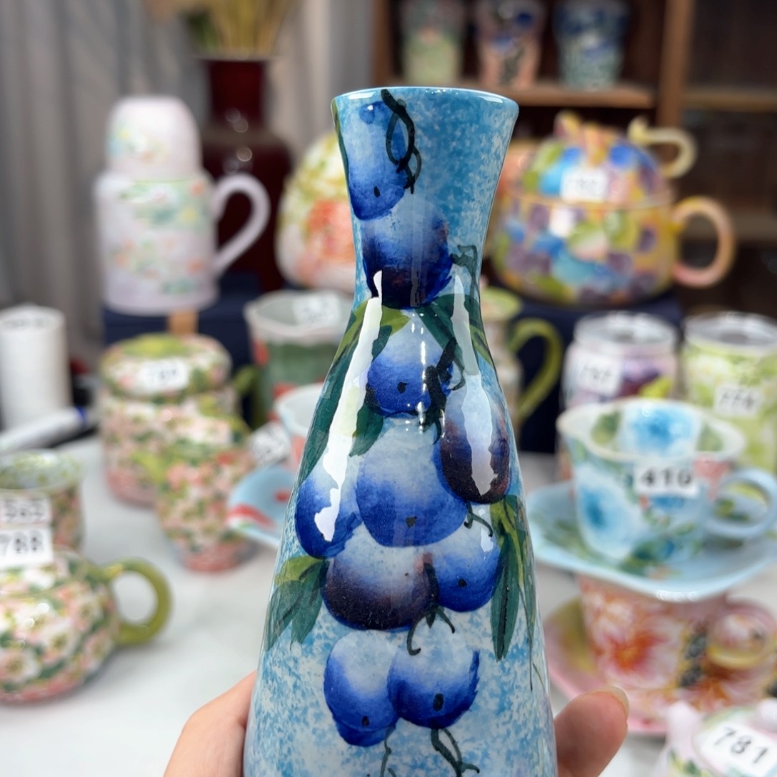 景德镇手绘高温釉下彩陶瓷茶具