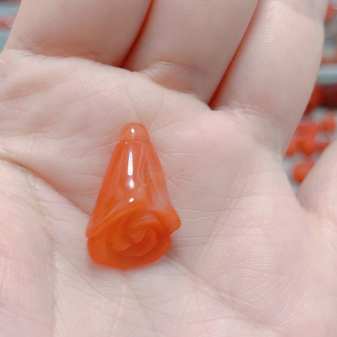 南红玛瑙未镶嵌吊坠(不含链)