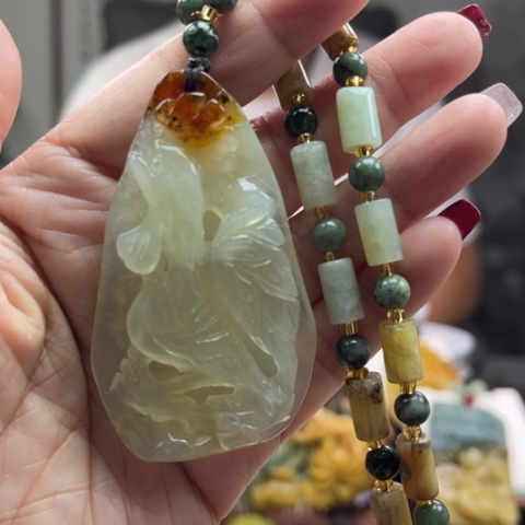 岫玉挂件未镶嵌挂件