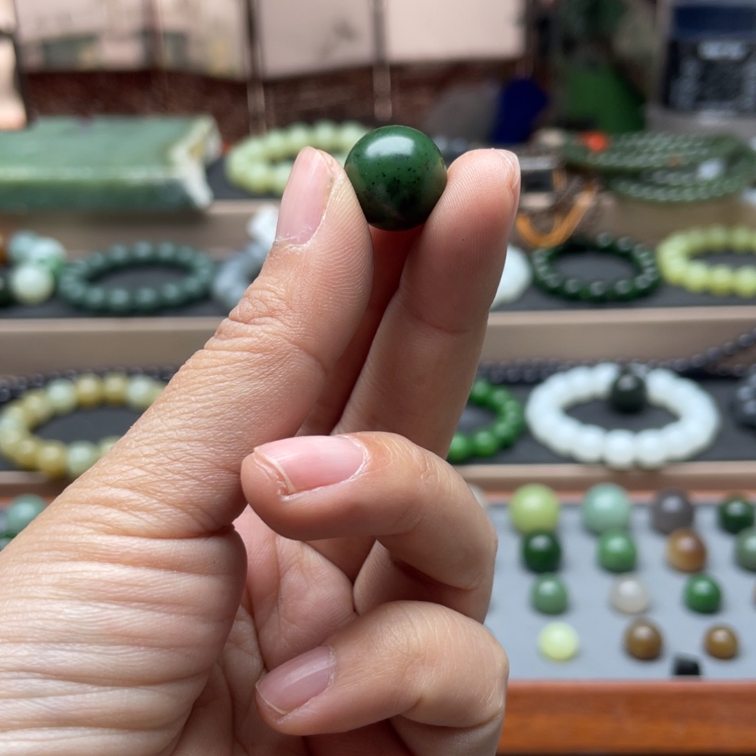 和田玉单珠14未镶嵌突***了