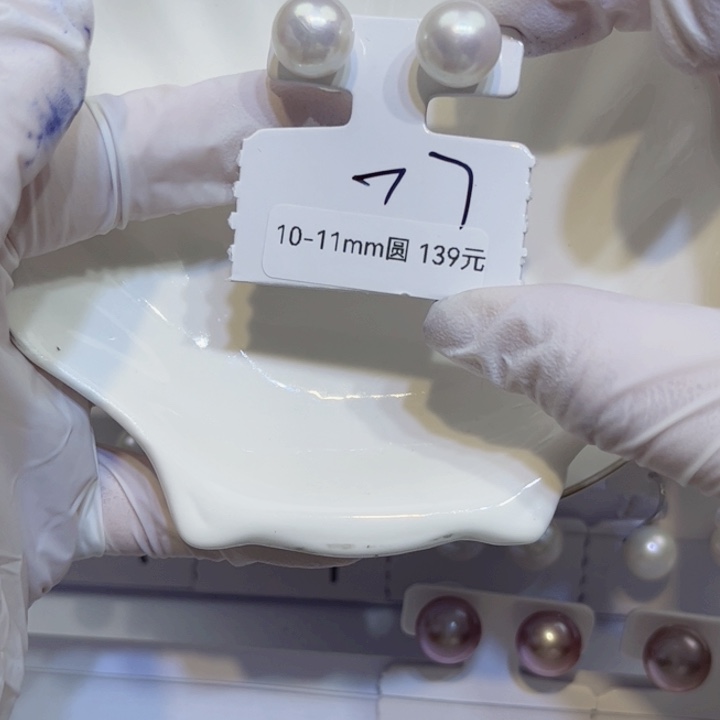 淡水珍珠耳饰银S925镶嵌