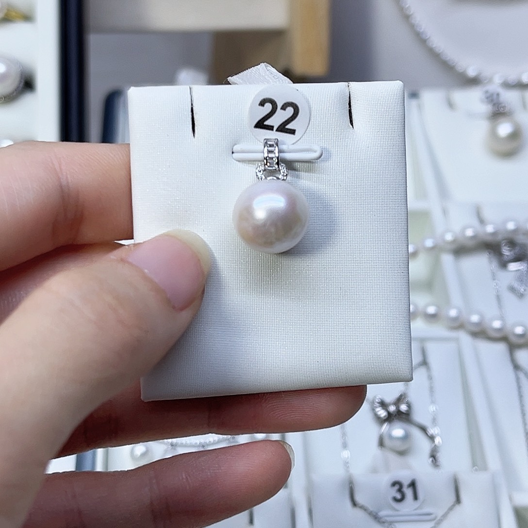 江***槿银S925镶嵌颈饰淡水珍珠