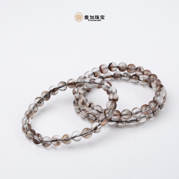 壹加师姐|手工设计银钛水晶手串多样性发一#3000