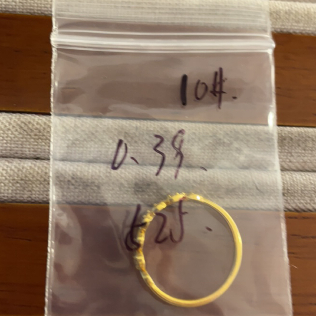 克重0.39 10号 麦穗6D戒指 足金999