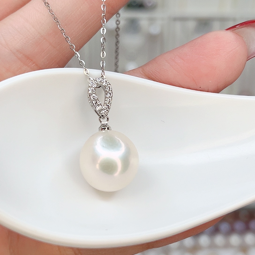 合金淡水珍珠吊坠(赠链)