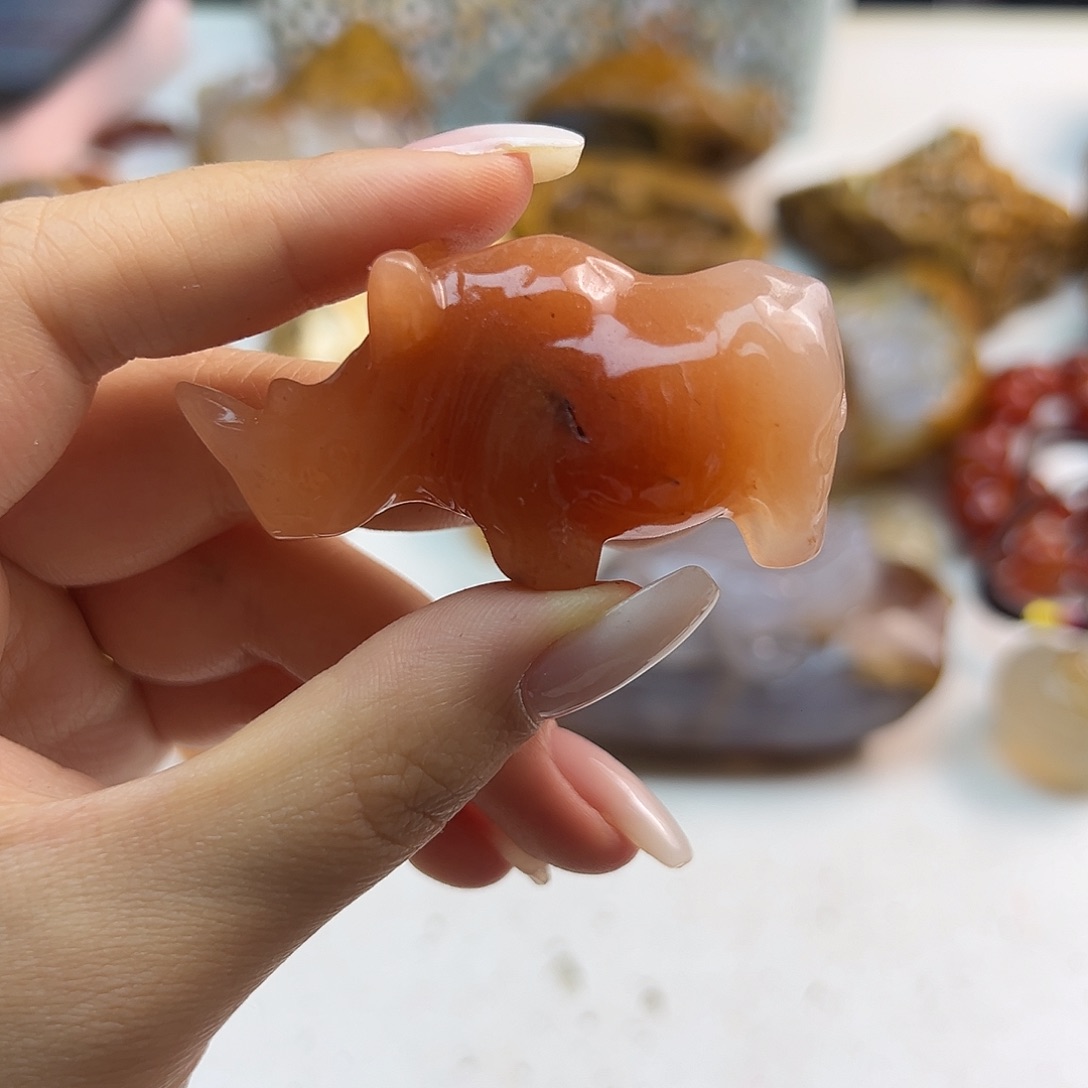 玛瑙/玉髓未镶嵌吊坠(不含链)