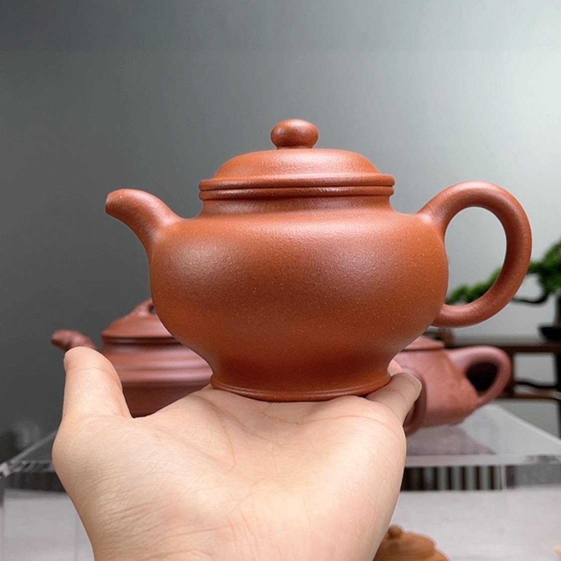 【闪购商品】茶壶紫砂嗯*红降坡掇只容量280cc