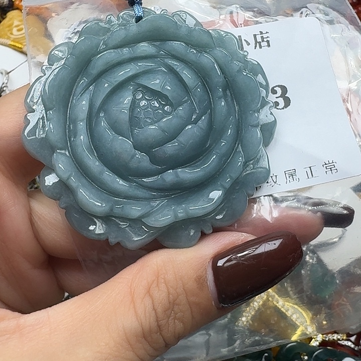 翡翠未镶嵌项链翡翠