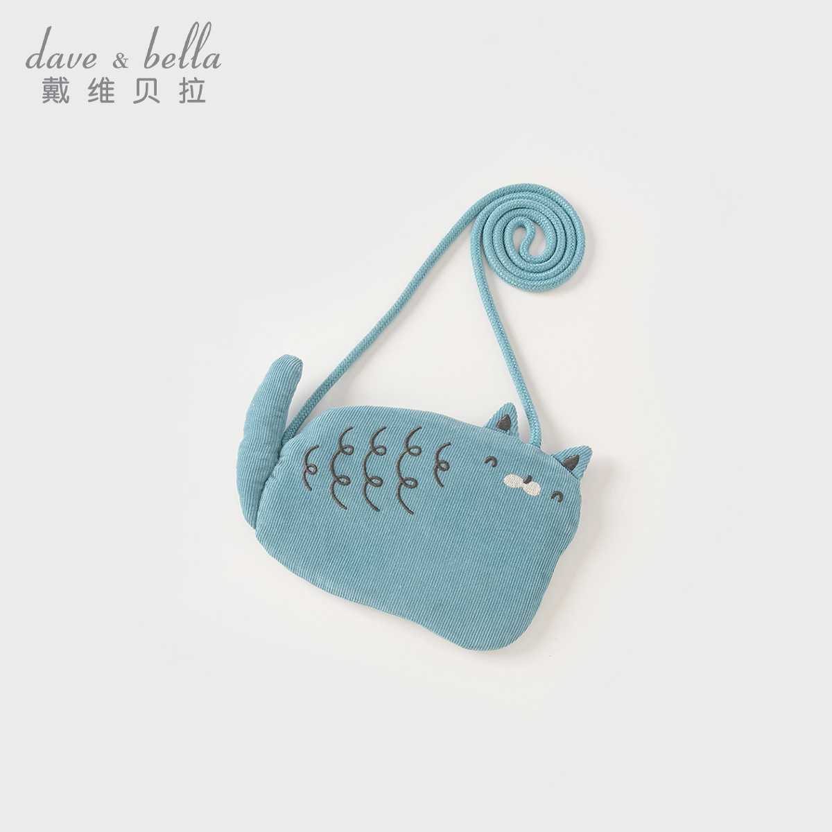 戴维贝拉儿童包包女童洋气卡通斜挎包女宝宝纯棉零包DB1248133