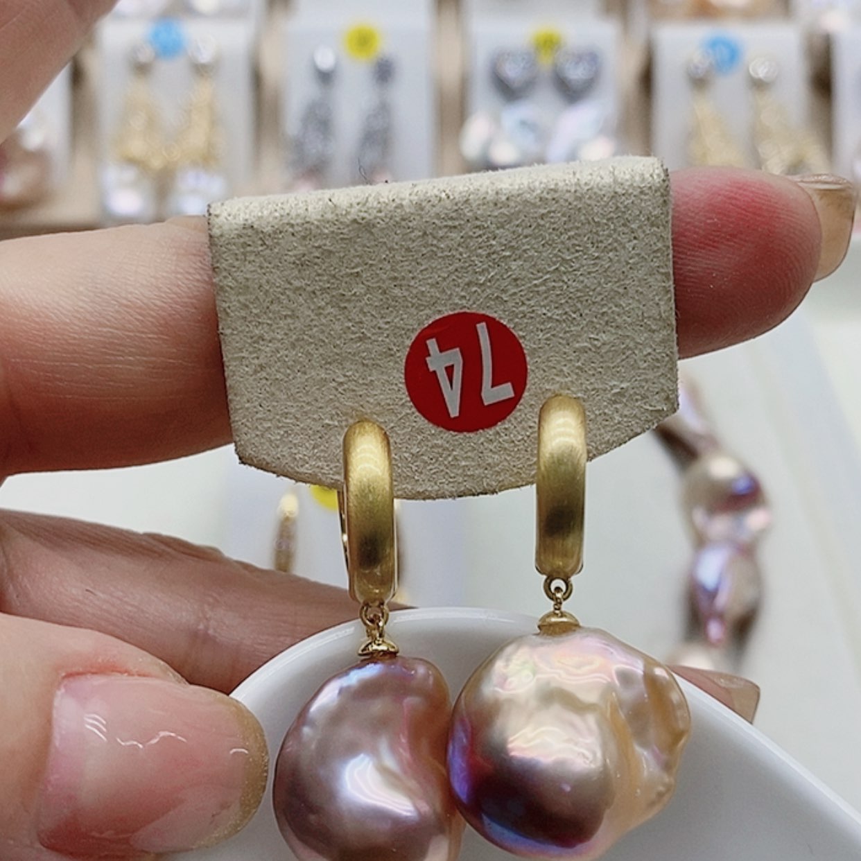 【闪购商品】淡水珍珠耳饰银S925镶嵌