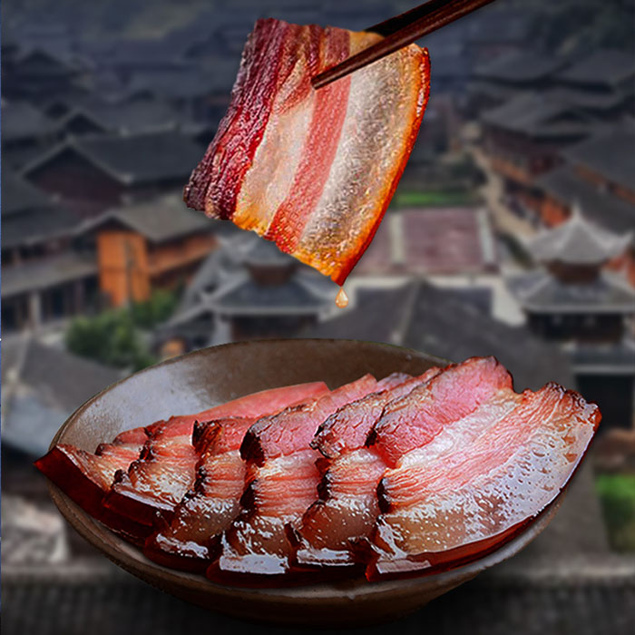 精品五花腊肉米糠腊肉湖南特产烟熏腊肉正宗家乡特产腊味五花腊肉