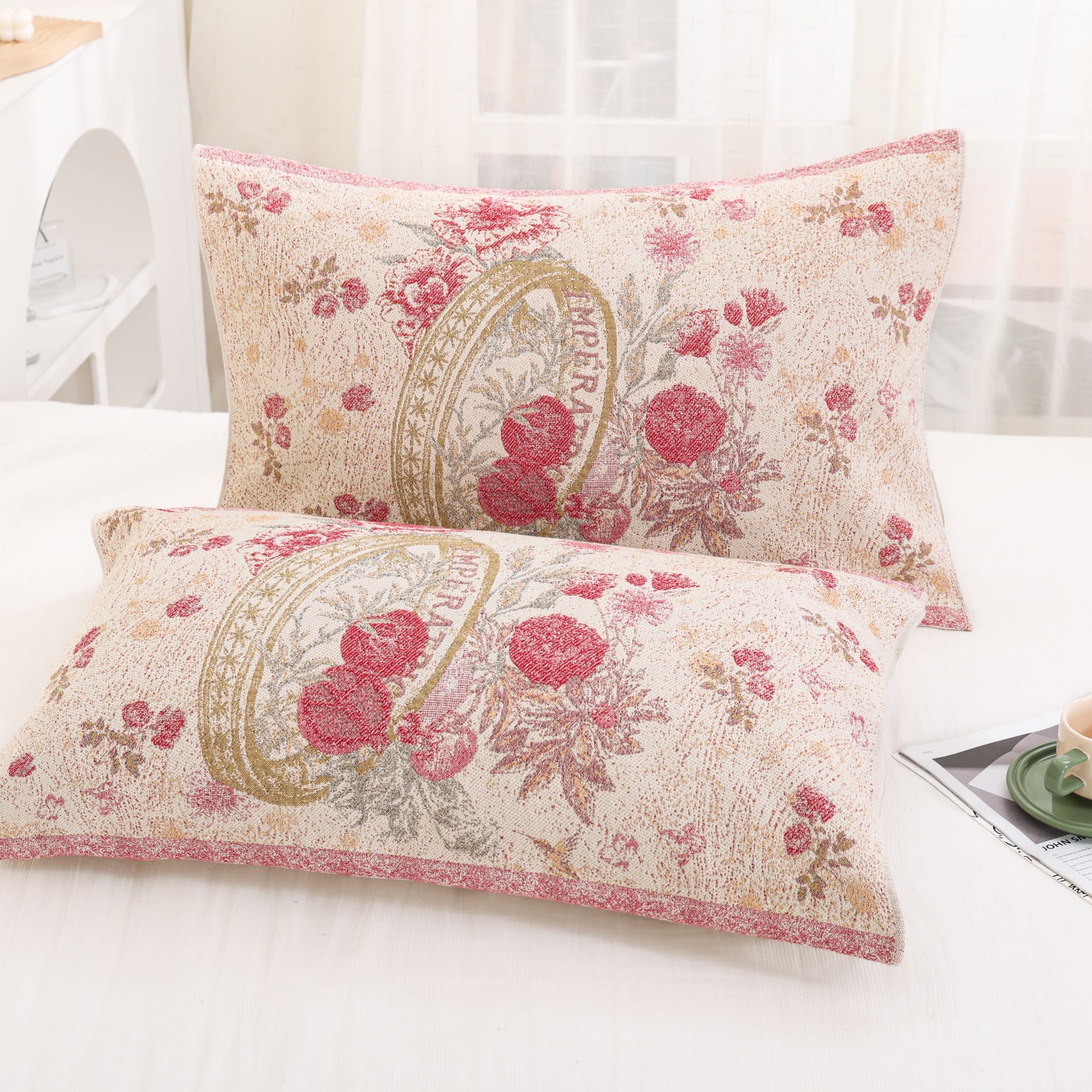 （经典传世枕巾）52*78cm透气亲肤通用提花高档柔软沙发扶手巾