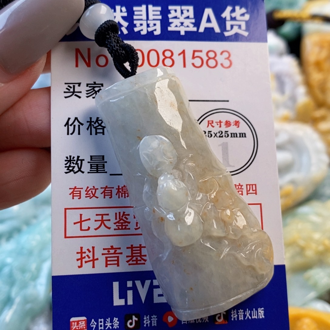 翡翠未镶嵌吊坠(不含链)
