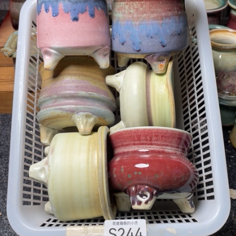 紫砂花盆微瑕244口径7到8