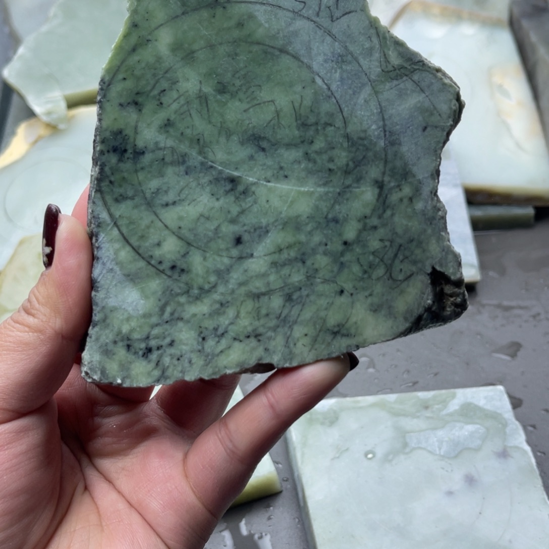 ****࿐和田玉未镶嵌手镯定制手镯