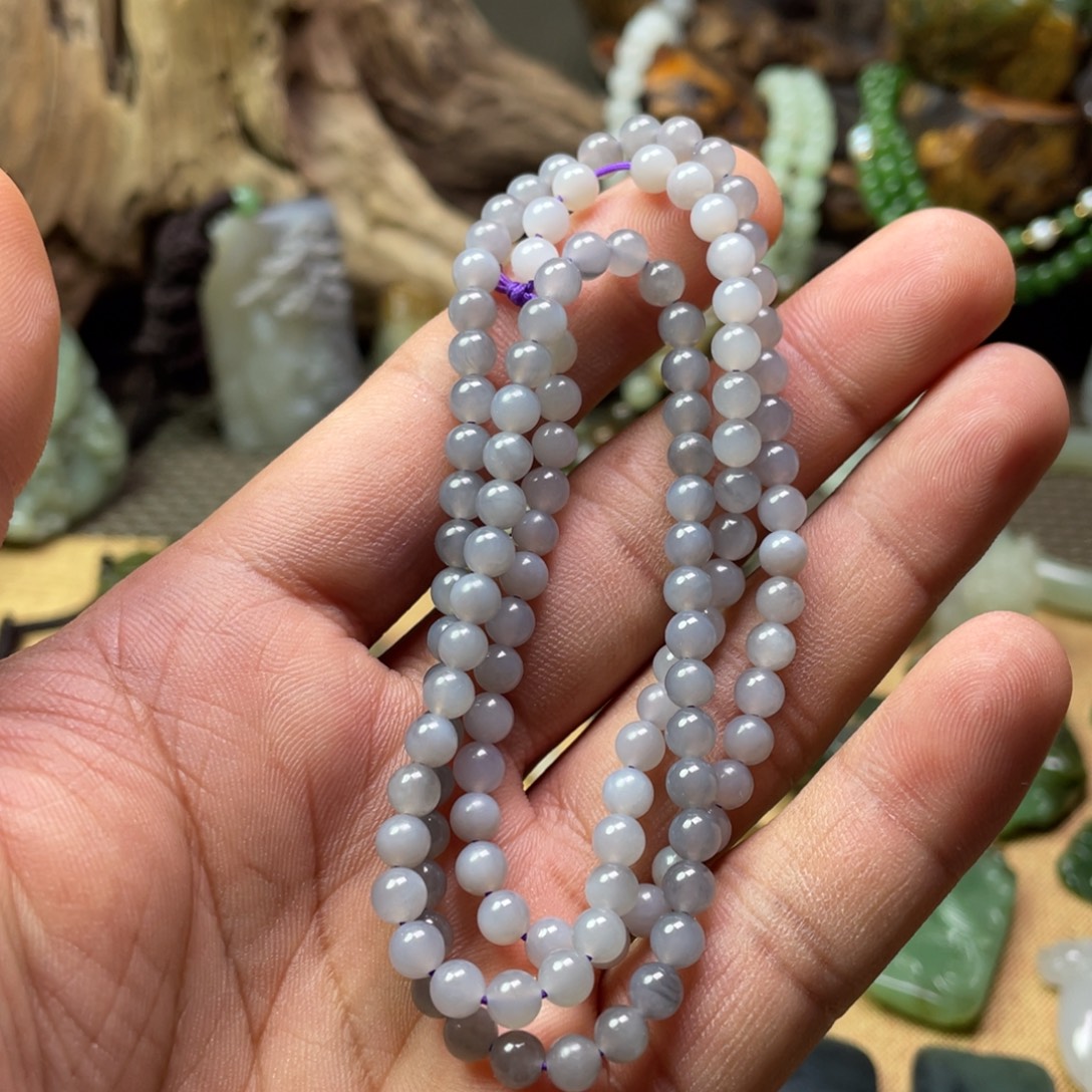 和田玉未镶嵌套链