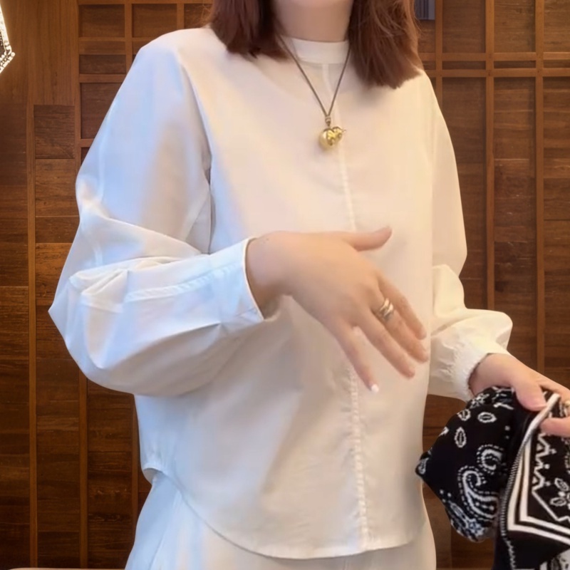 2025秋季新款韩系时尚百搭显瘦长袖衬衫上衣LK2507103