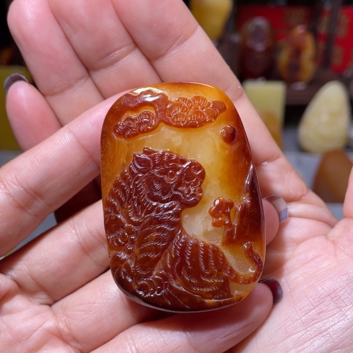 琥珀吊坠(不含链)未镶嵌