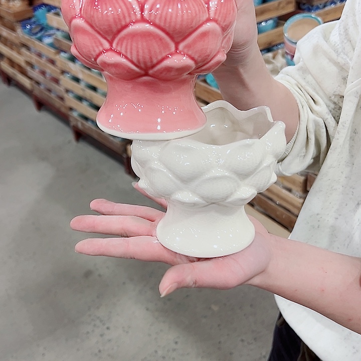 有孔，凑单福利满10元发货陶瓷多肉花盆！