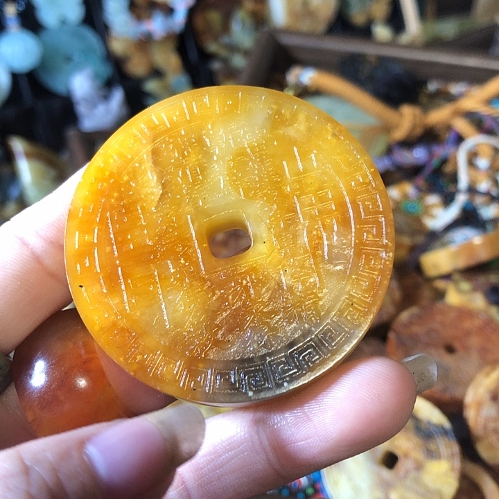 岫玉未镶嵌岫玉五帝钱手链