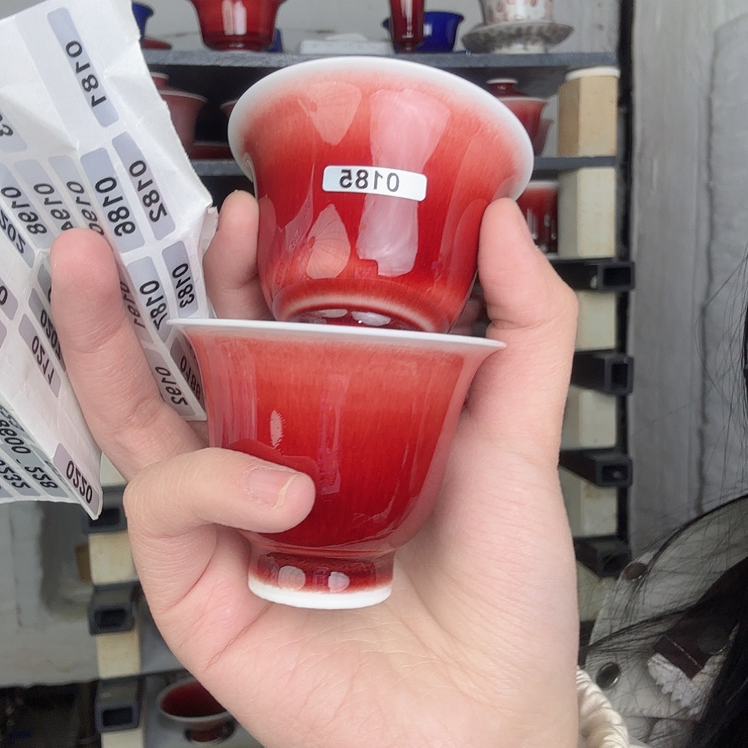 瓷片景德镇郎红陶瓷