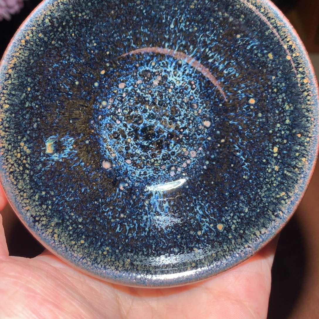 快***起茶盏璞韵潭鹧鸪盏精品蓝