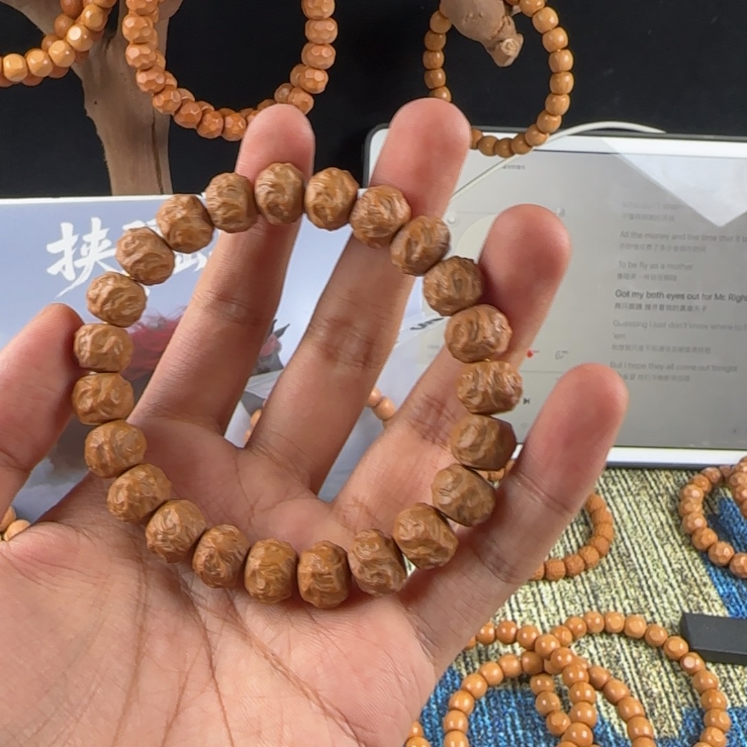 冬***冷猴头核桃手串全品龙蛇➕云锦➕泛油老行