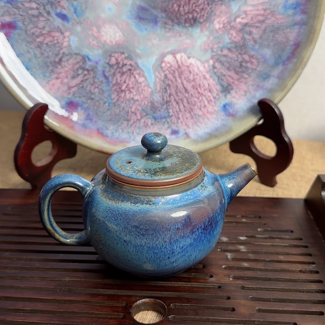 垕瓷甄选钧瓷手工壶