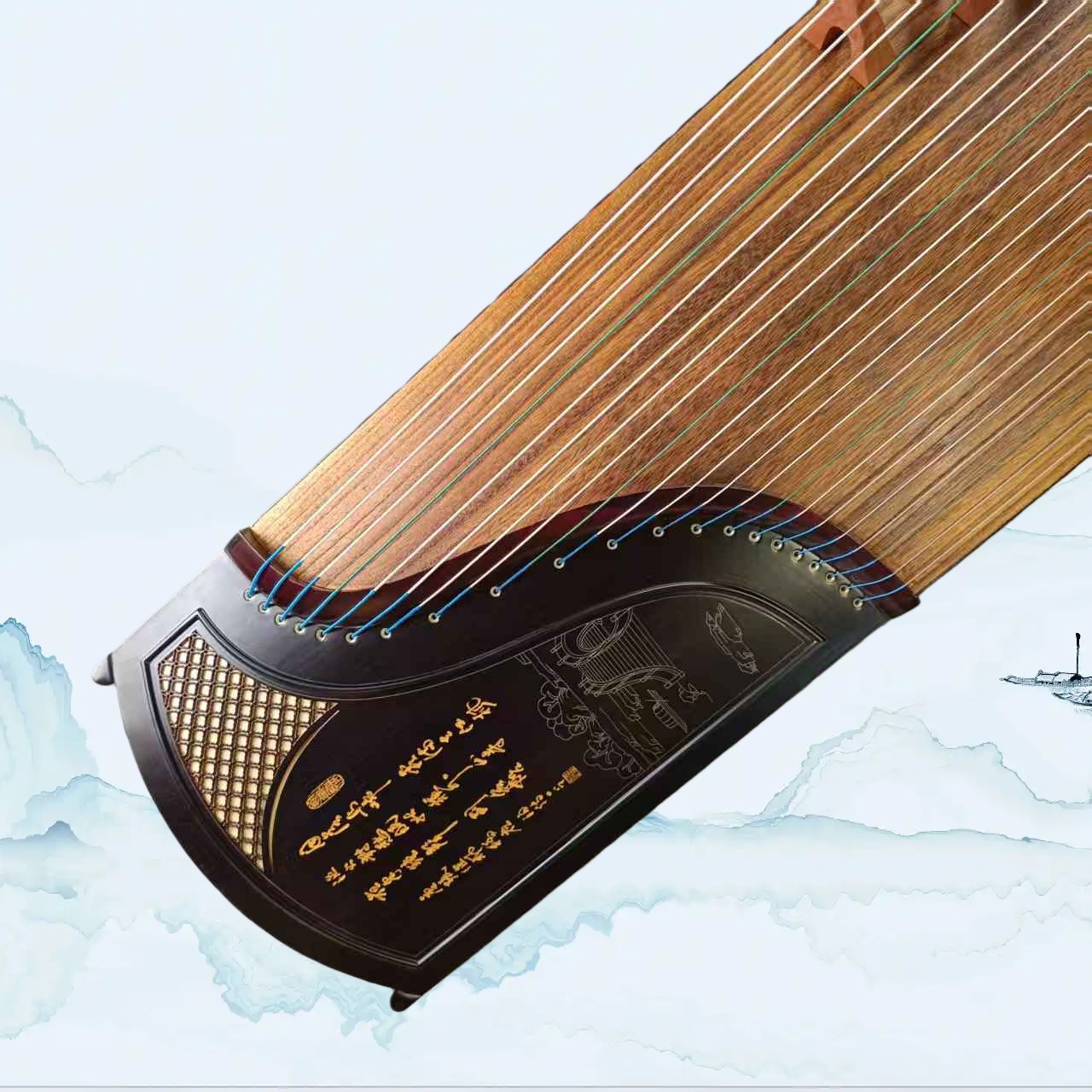 艺百年古筝《枫桥夜泊》兰考桐木成人初学零基础古筝全套配件