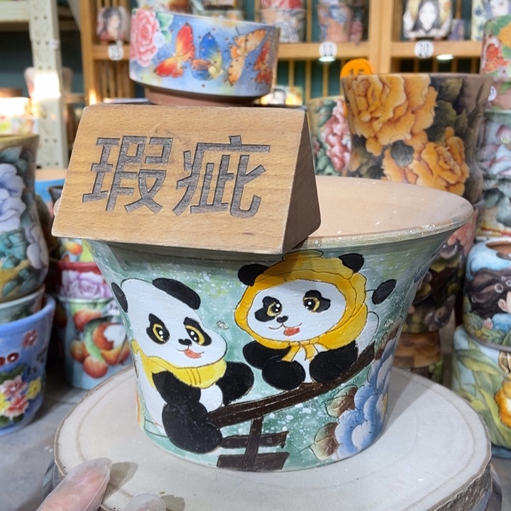 红陶景德镇艺术手绘作品