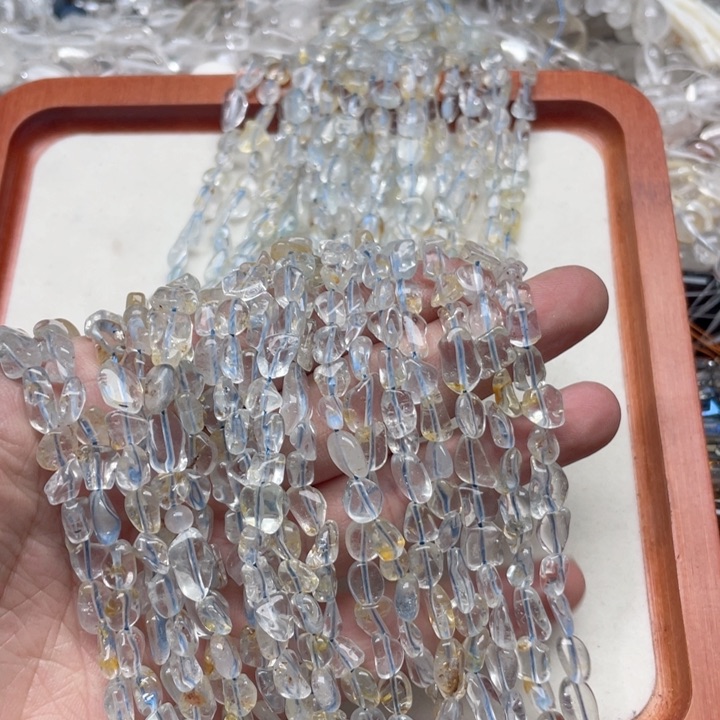 玛瑙/玉髓合金珠宝半成品一条蓝托帕