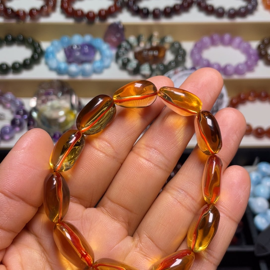 水晶手链未镶嵌巴西暴力黄毕业级