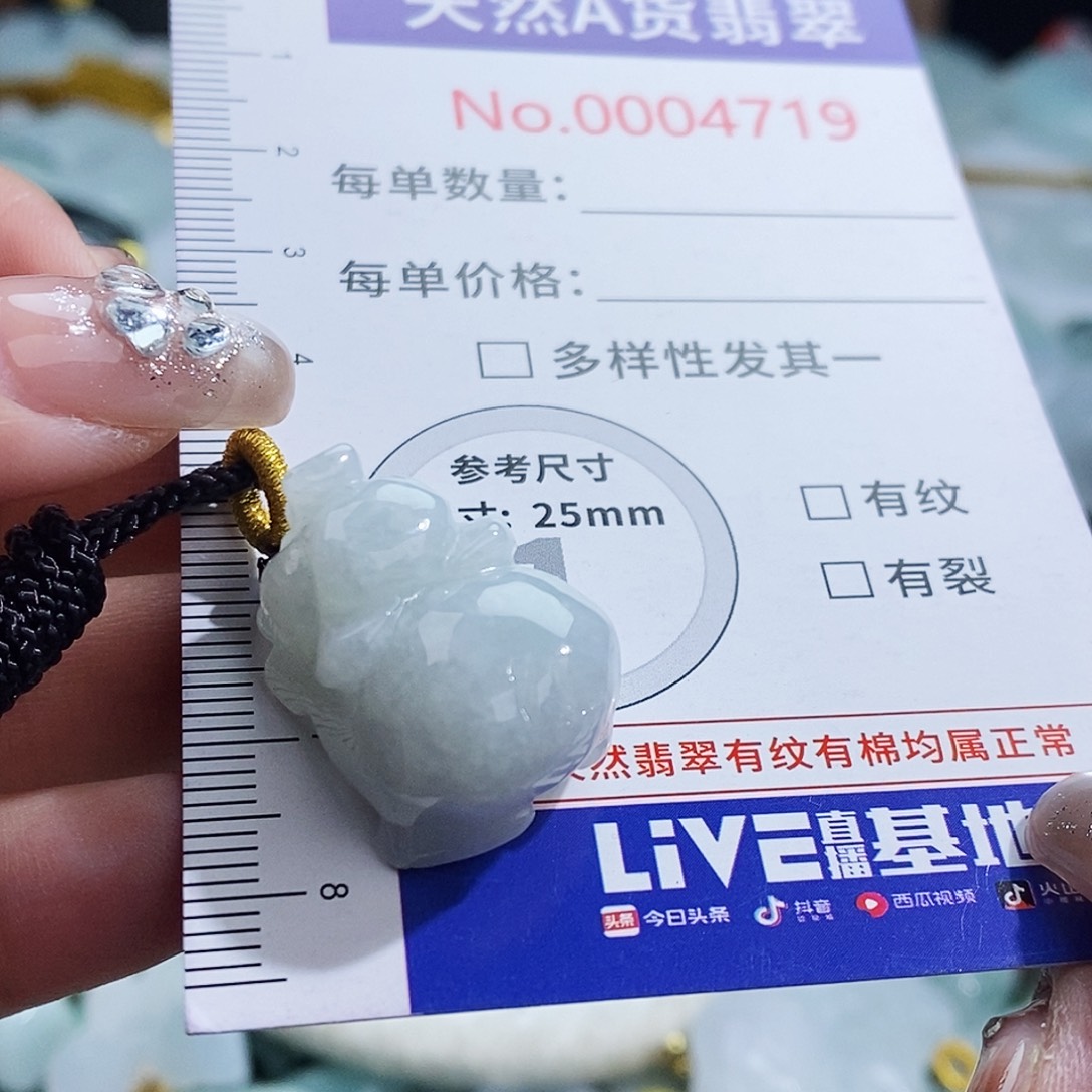 翡翠未镶嵌颈饰4719
