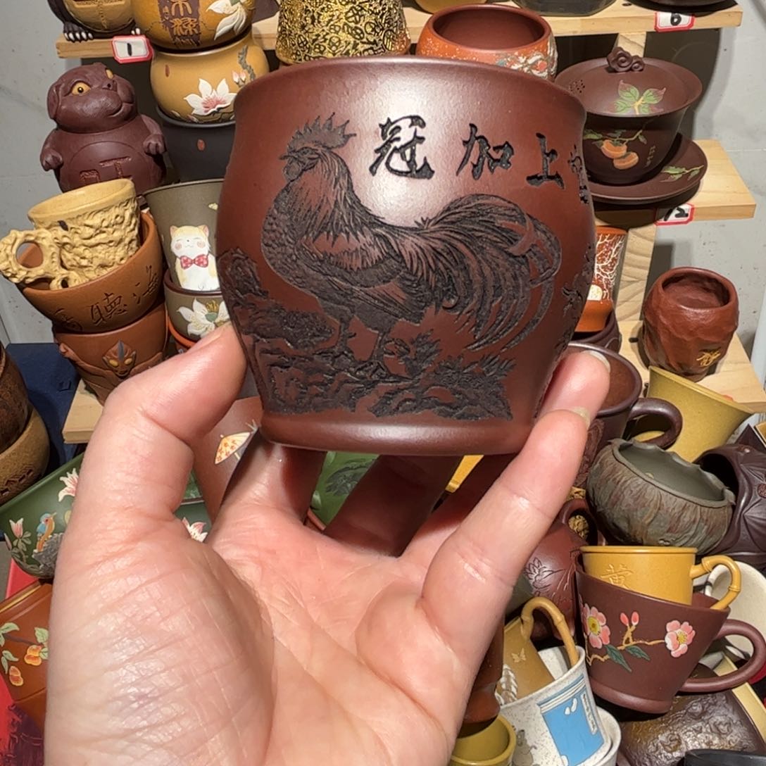 紫砂茶杯宜兴紫砂主人杯