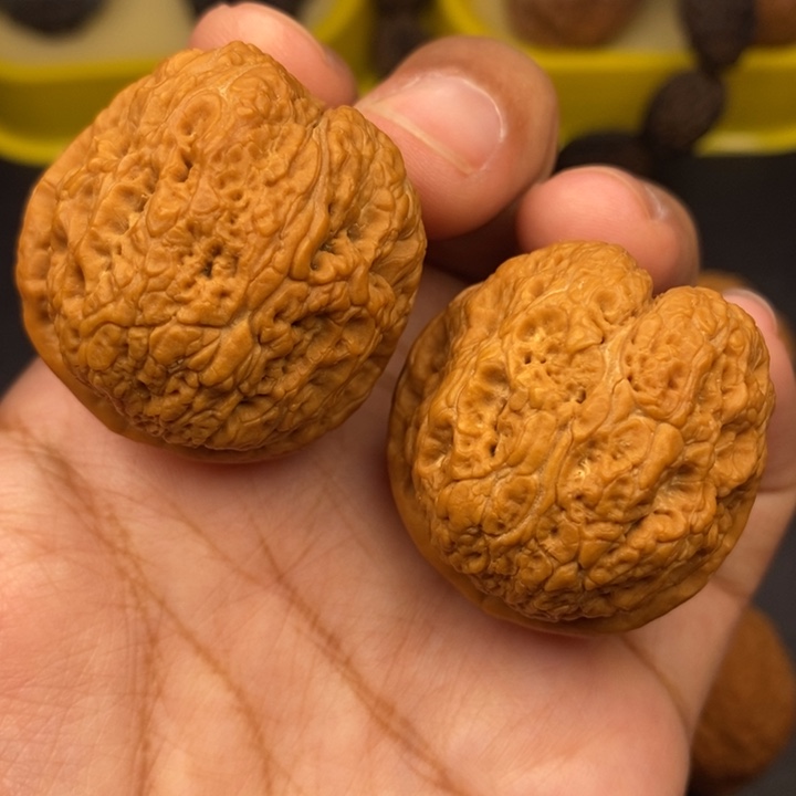 文玩核桃把件38尺蛇皮球