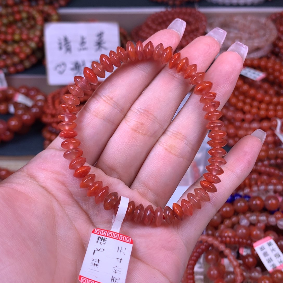 未镶嵌手链南红玛瑙卡7.8