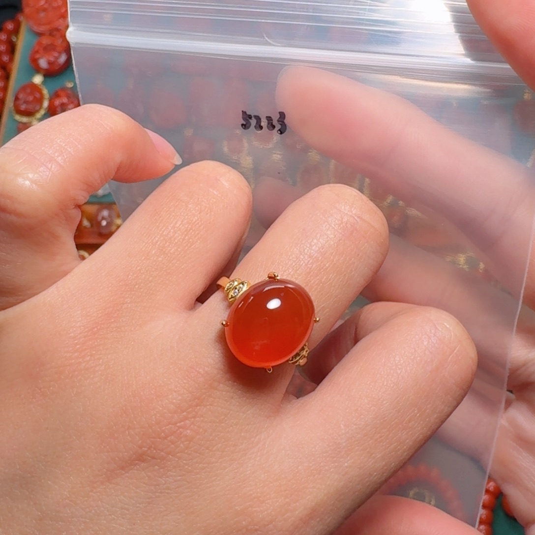 南红玛瑙南红银S925镶嵌