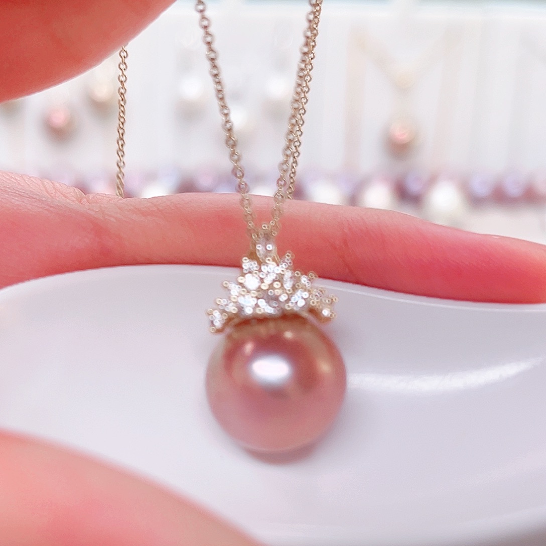 合金淡水珍珠吊坠(赠链)