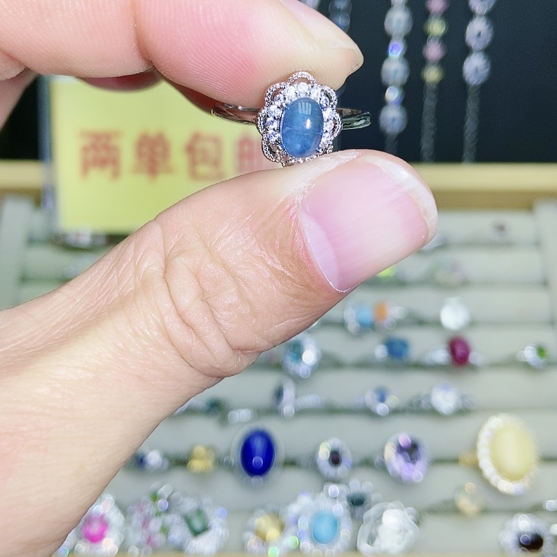 【闪购商品】未镶嵌戒圈海蓝宝石