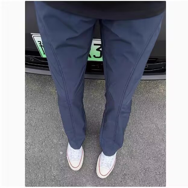 美式斜切冲锋裤男女秋季新款户外透气速干百搭休闲裤子显瘦工装裤
