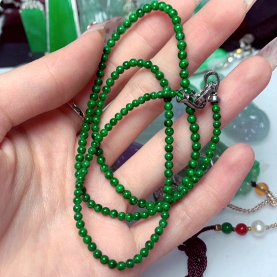 翡翠项链未镶嵌项链