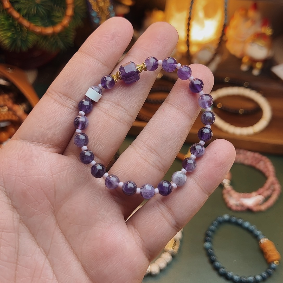 合金手链紫晶紫水晶