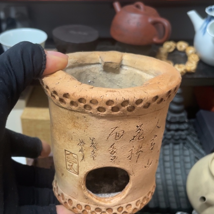 陶中古工艺品摆件哈****翁