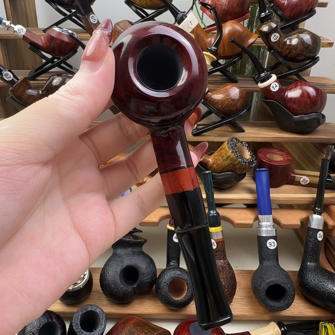 石楠木手工牛头烟斗