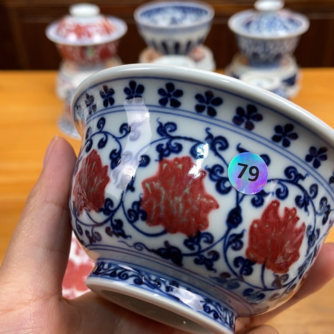手绘现代茶具非古董