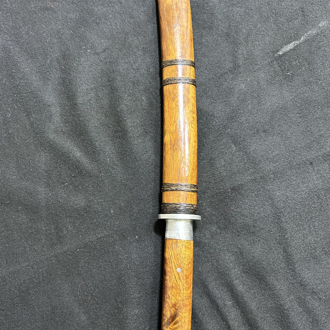 手工锻打弹簧钢柄酸枝木户撒仅收藏把玩