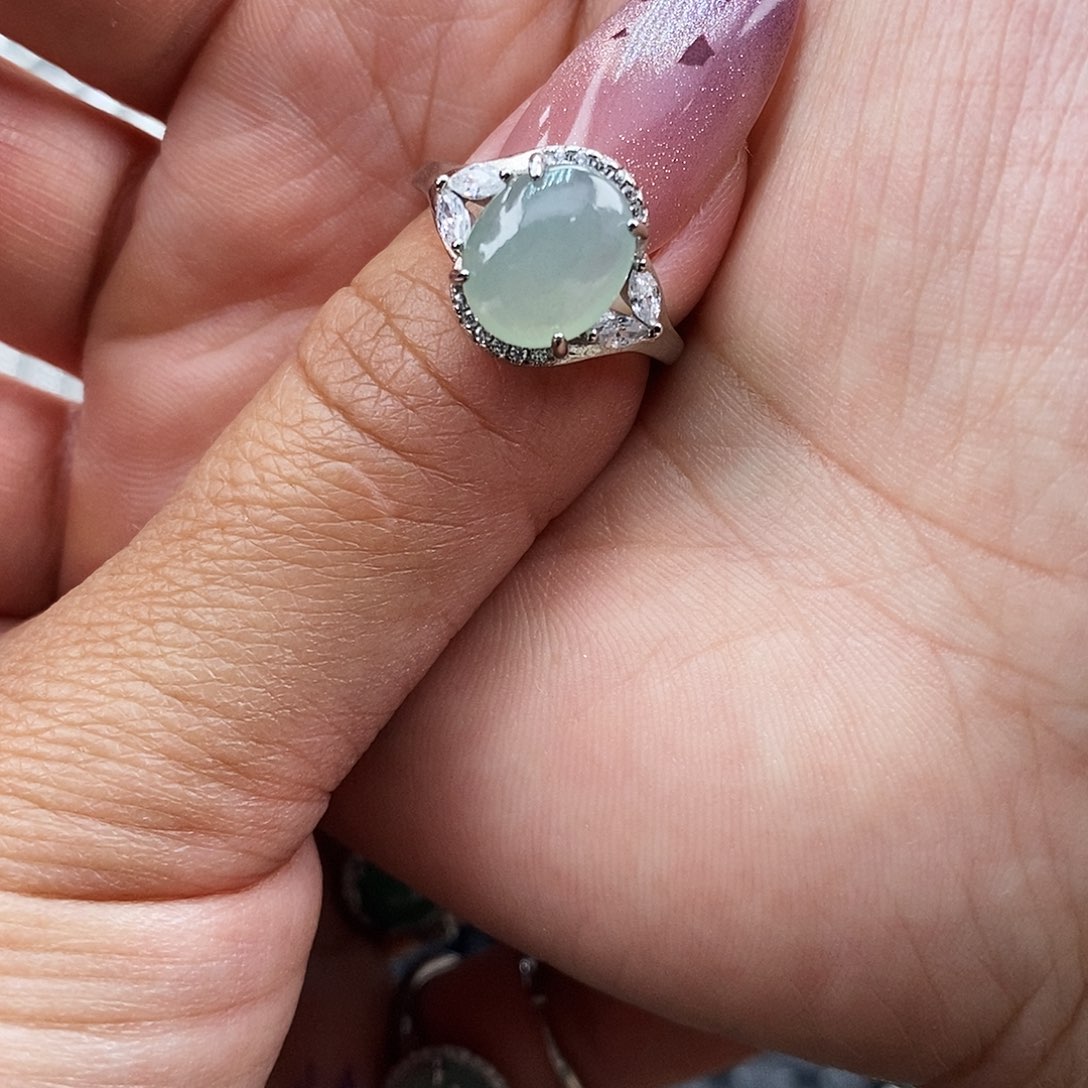 爱***宝翡翠未镶嵌戒指缅甸