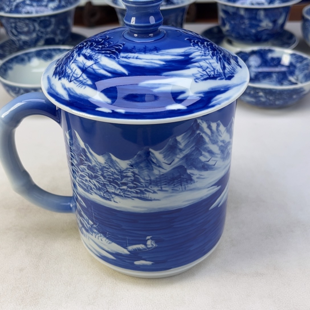 安*微瑕福利雪景办公杯