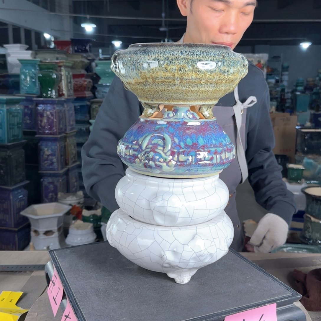 一风堂石湾花盆。微瑕987